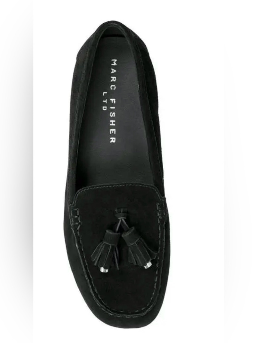 Marc Fisher Layney Casual Tassle
Leather Loafer
Black Suede Slip On Loafers